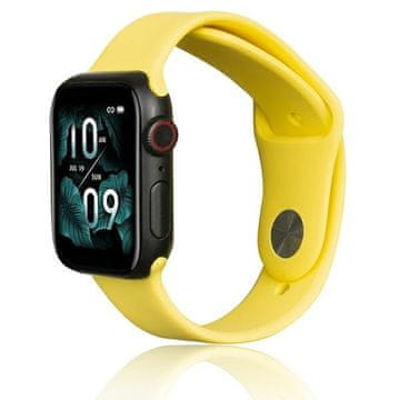 shumee Silikonski pašček za Apple Watch 38/40/41 mm Beline, rumen