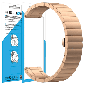 1 to 3 BELINE PAŠEK ZA URO 20MM BEAUTYROSE GOLD ZA URE DURABLE