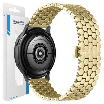1 to 3 PAŠČEK ZA URO BELINE 20MM METAL HONEYCOMBGOLD/ZLATA ŠKATLA