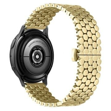 shumee Beline 20mm kovinski satjasti zlati pašček za pametno uro