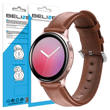 1 to 3 PAŠČEK ZA URO BELINE 22MM ELEGANCE RJAV
