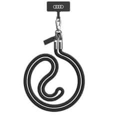 Audi Univerzalna vrvica za telefon Audi 120 cm 6 mm čez telo črna/črna AU-CBL8-R8/D1-BK