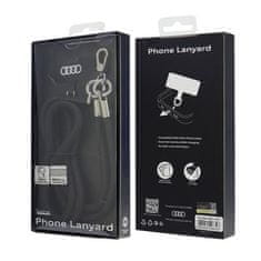Audi Univerzalna vrvica za telefon Audi 120 cm 6 mm čez telo črna/črna AU-CBL8-R8/D1-BK