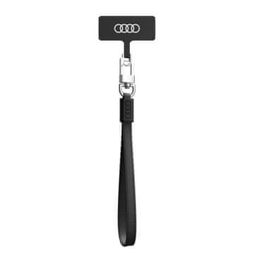 Audi Univerzalna vrvica za telefon Audi 28 cm 10 mm usnjena črna AU-HSLSL-GT/D1-BK