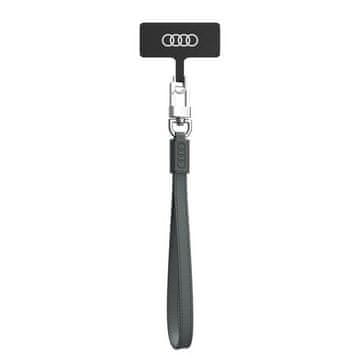 Audi Univerzalna vrvica za telefon Audi 28 cm 10 mm Usnje sivo/sivo AU-HSLSL-GT/D1-GY