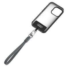 Audi Univerzalna vrvica za telefon Audi 28 cm 10 mm Usnje sivo/sivo AU-HSLSL-GT/D1-GY