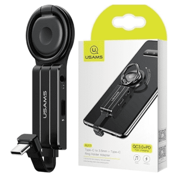 1 to 3 Usams Adapter 2V1 Usb-C 3.5Mm + Usb-C Za Telefone Za Tablice Samsung