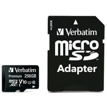 1 to 3 Verbatim Microsdxc Kartica 256Gb V10 Za Pametne Telefone, Kamere, Tablice, Adapter