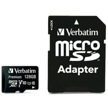 1 to 3 Verbatim Microsdxc Kartica 128Gb Za Telefone Tablice Adapter V10+ Hitrost