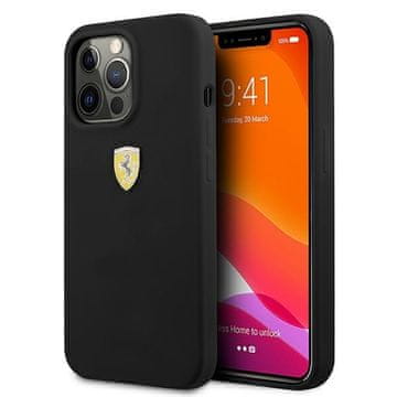 Ferrari FESSIHCP13XBK trdi silikonski ovitek za iPhone 13 Pro Max 6,7", črn