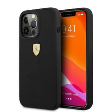 Ferrari Ferrari FESSIHMP13XBK iPhone 13 Pro Max6,7 črn/črn trdi silikonski ovitek MagSafe