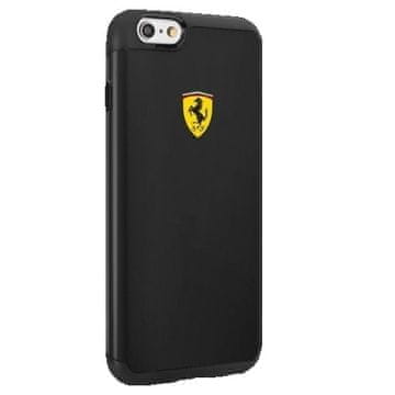 Ferrari trdi ovitek FESPHCP6BK za iPhone 6/6S, odporen proti udarcem, črn/črn