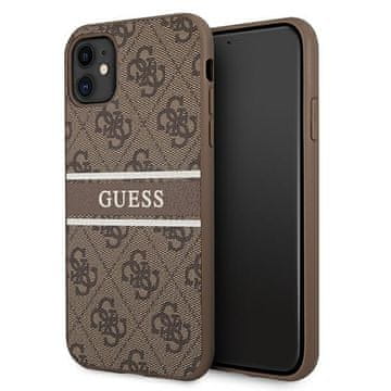 Guess Ovitek za iPhone 11 4G Stripe rjav