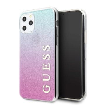Guess Guess GUHCN65PCUGLPBL trdi ovitek za iPhone 11 Pro Max roza modro/roza modro barvo z bleščečim gradientom