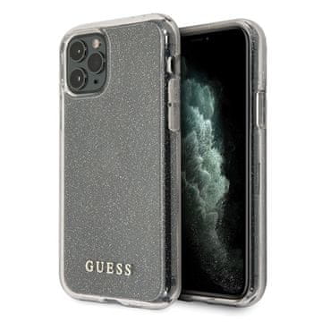shumee Guess GUHCN65PCGLSI iPhone 11 Pro Max srebrn/srebrn trdi ovitek z bleščicami
