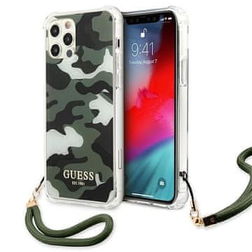 Guess Guess GUHCP12LKSARKA trdi ovitek za iPhone 12 Pro Max6.7 zelen/kaki Camo Collection