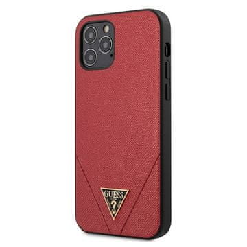 Guess Guess GUHCP12LVSATMLRE iPhone 12 Pro Max 6.7 rdeč/rdeč trdi ovitek Saffiano