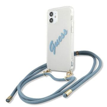 1 to 3 Guess Guhcp12Scrtvsbl Iphone 12 Mini 5.4 Modro/Modro Trdo Ohišje Script Vintage