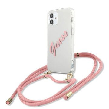 Guess Ovitek Guess za iPhone 12 mini, roza