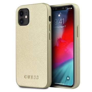 Guess Guess GUHCP12SIGLGO trdi ovitek za iPhone 12 mini 5.4zł/zlata barva Iridescent