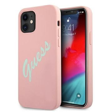 shumee Guess GUHCP12SLSVSPG iPhone 12 mini 5.4 roza zelen/zelen roza trdi silikonski ovitek Vintage