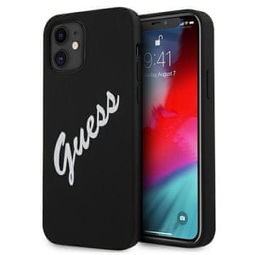 Guess Guess GUHCP12SLSVSBW iPhone 12 mini 5.4 črno-bel trdi silikonski ovitek Vintage
