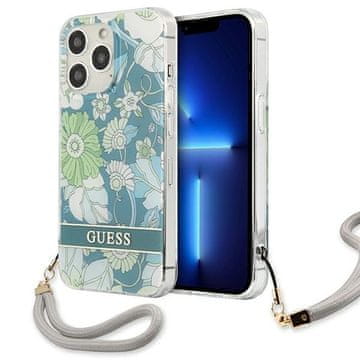 Guess Guess GUHCP13XHFLSN iPhone 13 Pro Max6.7 zelen/zelen trdi ovitek z rožico