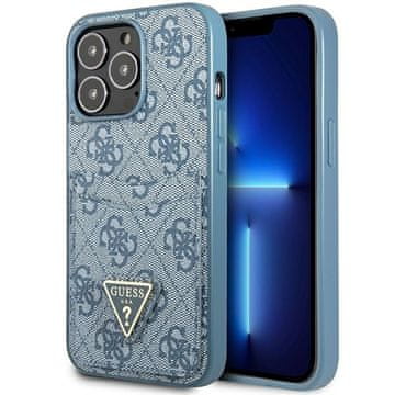Guess Ovitek za iPhone 13 Guess Hardcase 4G Logo Cardlot Blue