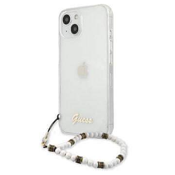 3MK GUESS GUHCP13MKPSWH IPHONE 13 / 14 / 156.1 TRANSPARENT HARDCASE WHITE PEARL