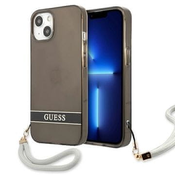 Guess Ovitek Guess za iPhone 13 mini, prosojni, črn