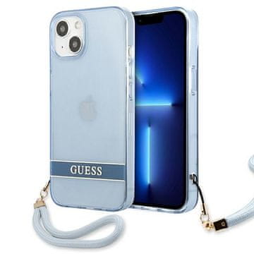 Guess Guess GUHCP13SHTSGSB iPhone 13 mini 5.4 modro/modro trdo ohišje Translucent Stap