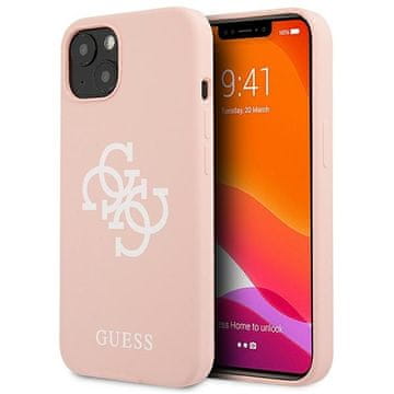 1 to 3 Guess Trdi Ovitek Za Iphone 13 Mini 5.4 Silikon 4G Logo Roza