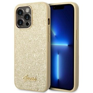 1 to 3 Ovitek Guess Trdi Za Iphone 14 Pro 6.1 S Skripto Bleščice Z Logotipom