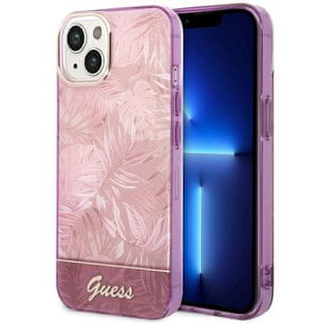 1 to 3 Ovitek Guess Jungle Collection Za Iphone 14 Plus 15 Plus 6.7 S Kovinskim Logotipom