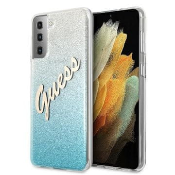Guess GUHCS21MPCUGLSBL S21+ G996modro/modro trdo ohišje z bleščečim gradientnim skriptom