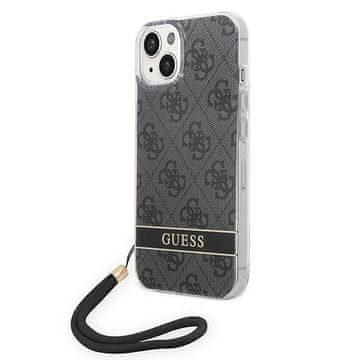 Guess Ovitek za iPhone 14 Plus Guess Hardcase 4G s potiskom, črne barve
