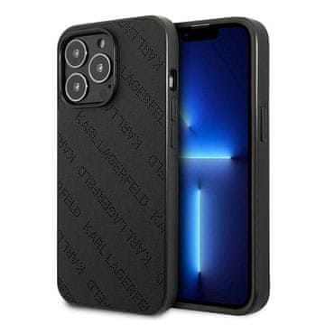 Karl Lagerfeld Karl Lagerfeld KLHCP13LPTLK trdi ovitek za iPhone 13Pro / 13 6.1 črn/črn perforiran po celotni površini