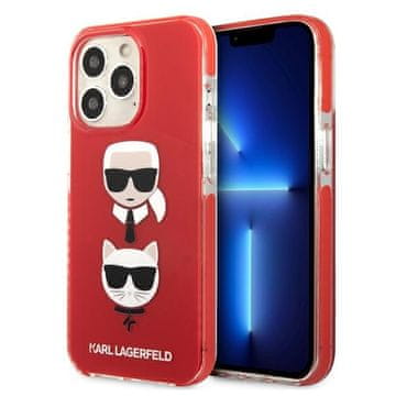 Karl Lagerfeld Ovitek Karl Lagerfeld Karl&Choupette za iPhone 13 Pro, rdeč