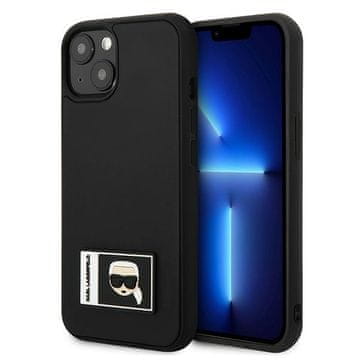 shumee Ovitek Karl Lagerfeld Ikonik Patch črne barve za iPhone 13 mini