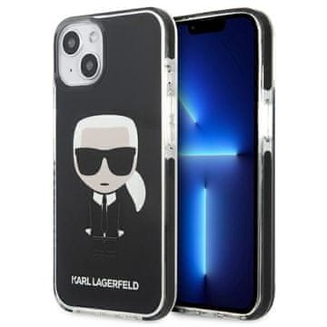 Karl Lagerfeld KLHCP13STPEIKK trdi ovitek za iPhone 13 mini 5,4" črn/črn Iconik Karl