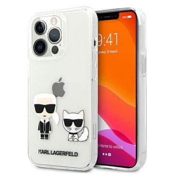 Karl Lagerfeld Prozoren ovitek Karl Lagerfeld za iPhone 13 Pro Max Karl & Choupette