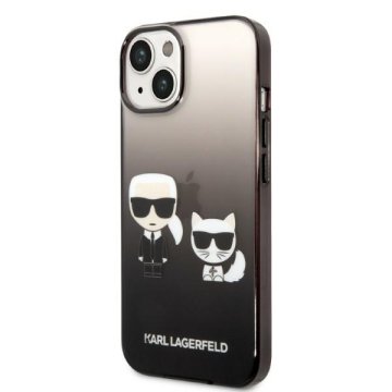 Karl Lagerfeld ETUI KARL LAGERFELD HARDCASE ZA IPHONE 14 15 PLUS GRADIENT KARL & CHOUPETTE