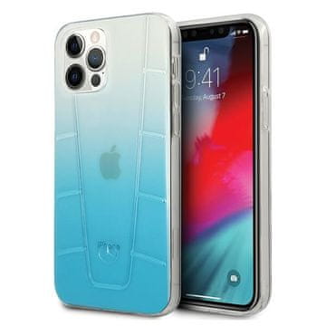 MERCEDES Ovitek za iPhone 12 Pro Max Mercedes prozorna linija modre barve