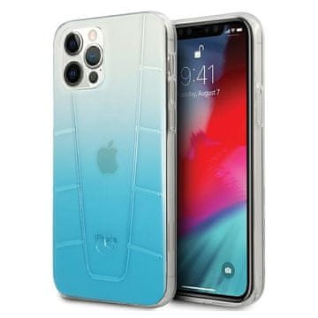 MERCEDES Ovitek za iPhone 12 Mercedes Transparent Line Blue