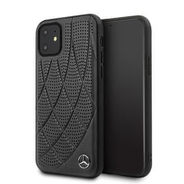 MERCEDES Ovitek za iPhone 12 mini Mercedes z lokom in črno zaščitno folijo