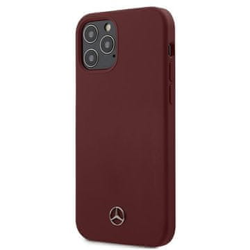 MERCEDES Silikonski ovitek za iPhone 12 Mercedes Line rdeče barve