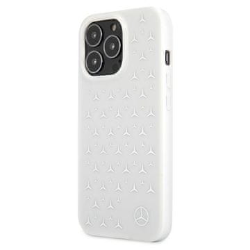 MERCEDES Mercedes MEHCP13XESPWH iPhone 13 ProMax 6.7 bel/bel trdi ovitek s srebrnim vzorcem zvezd