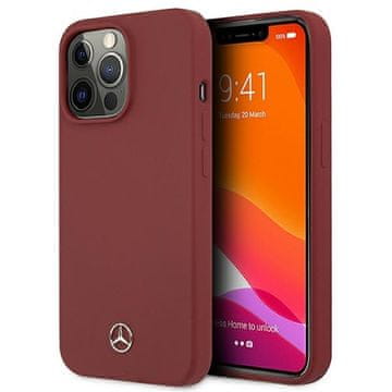 MERCEDES Silikonski ovitek Mercedes Line za iPhone 13 Pro Max, rdeč