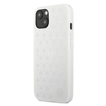 MERCEDES OVITEK MERCEDES IPHONE 13 14 15 TRDA Z VZORCEM SREBRNIH ZVEZD