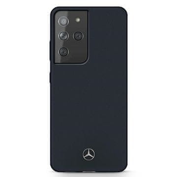 MERCEDES Silikonski ovitek Mercedes Line za Samsung Galaxy S21 Ultra, moder